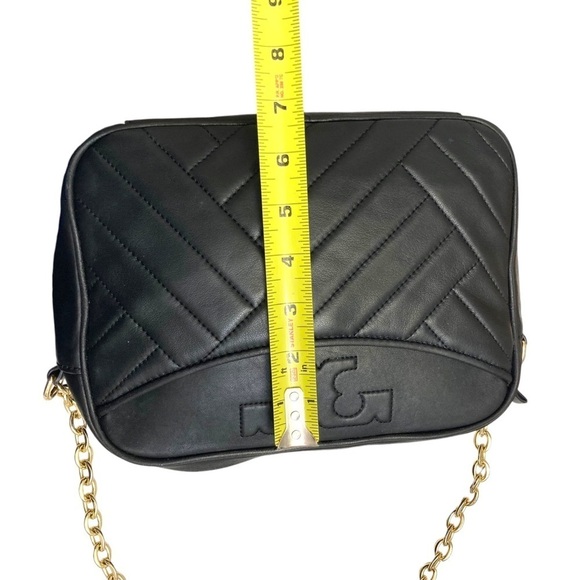 Tory Burch black leather quilted Alexa crossbody camera bag - Picture 3 of 11